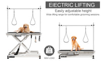 Electric Pet Grooming Table Adjustable Height 8 to 36 Inches