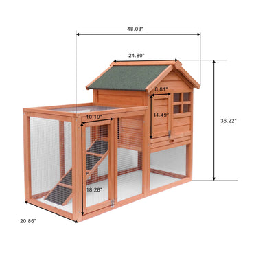 Hot Sale Easily Assembled Wooden Rabbit House and Chicken Coop Kennels – Durable Outdoor Pet Shelter