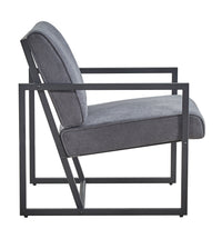 Stylish Modern Armchair with Steel Frame High Back Upholstered Accent Chair for Living Room Bedroom Kitchen