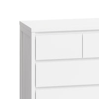 4-Tier 5-Drawer MDF Storage Cabinet for Bedroom Living Room Dining Room Hallways White