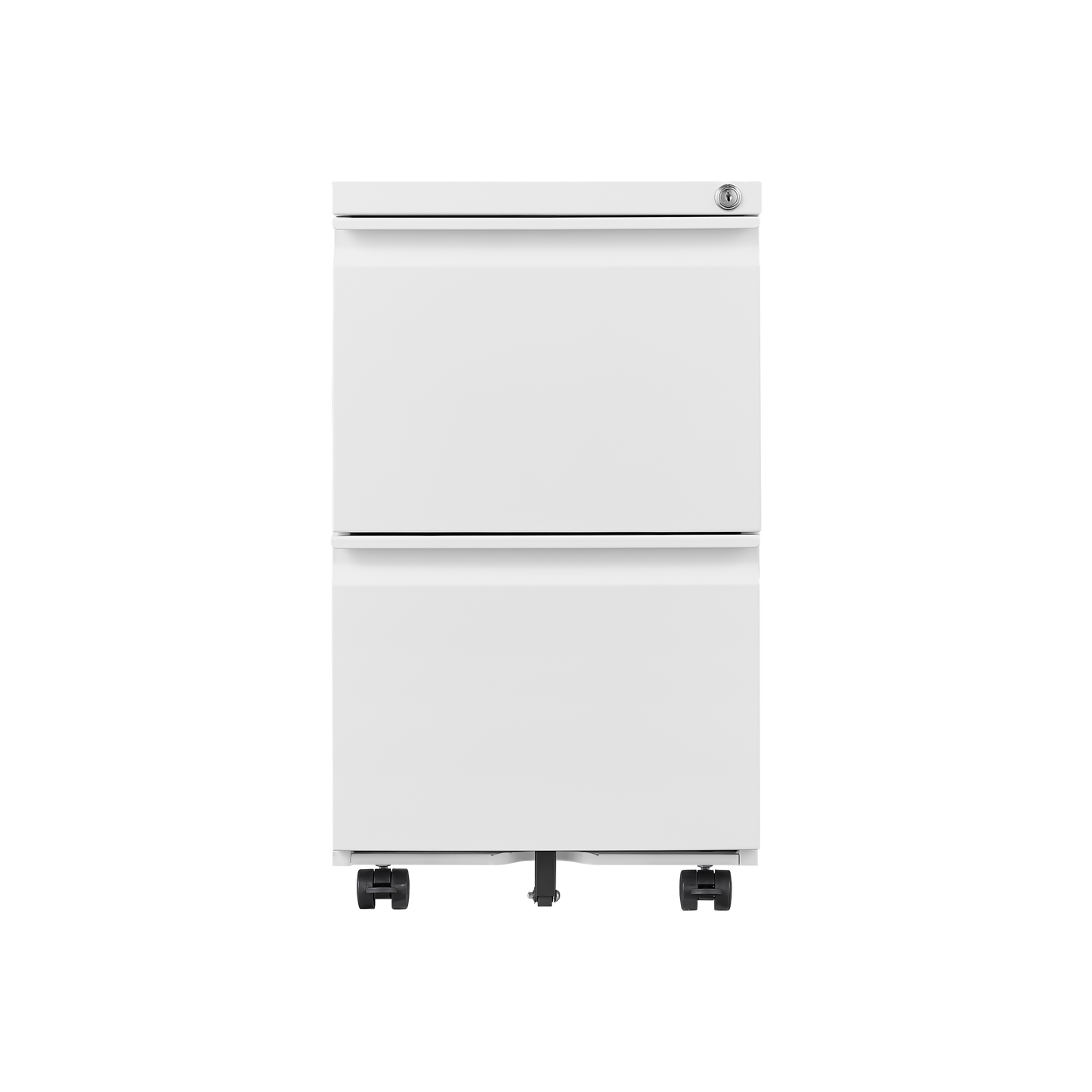 Secure Rolling Metal File Cabinet for Home Office Fits Letter Legal A4 Size Mobile Storage Assembly Required