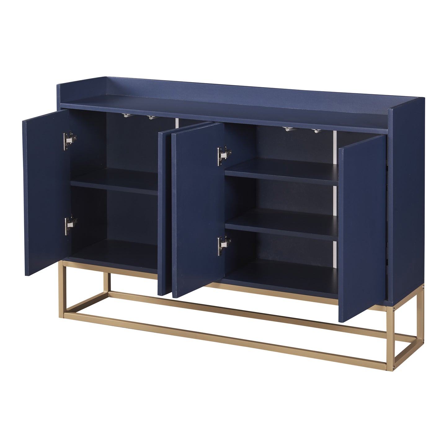 Modern Sideboard Elegant Buffet Cabinet Large Storage Space for Dining Room Entryway Navy