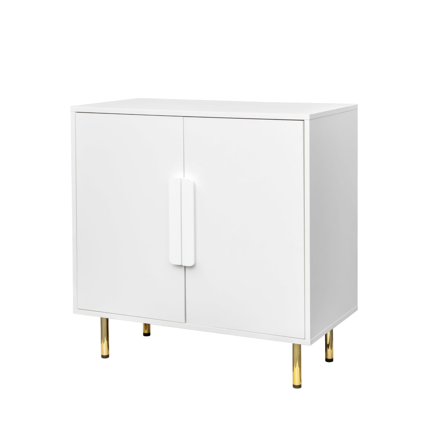 Modern Sideboard Buffet Cabinet with 2 Doors Storage for Living Room Dining Room Entryway White