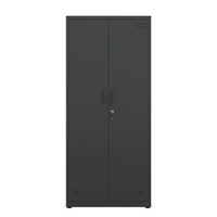 High Storage Cabinet with 2 Doors and 4 Partitions for Organized Home Office Storage Spaces