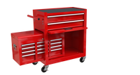 High Capacity Rolling Tool Chest with Wheels and Drawers, 8-Drawer Tool Storage Cabinet--RED