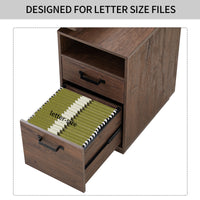 Home Office Computer Desk with Drawers and Hanging File Storage 65 Inch Writing Study Table for Workspace Organization