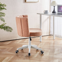 Fluffy Fuzzy Comfortable Makeup Vanity Chair, Swivel Desk Chair