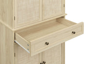 4 Door Storage Cabinet with 1 Drawer and 4 Adjustable Shelves for Home Office Organization