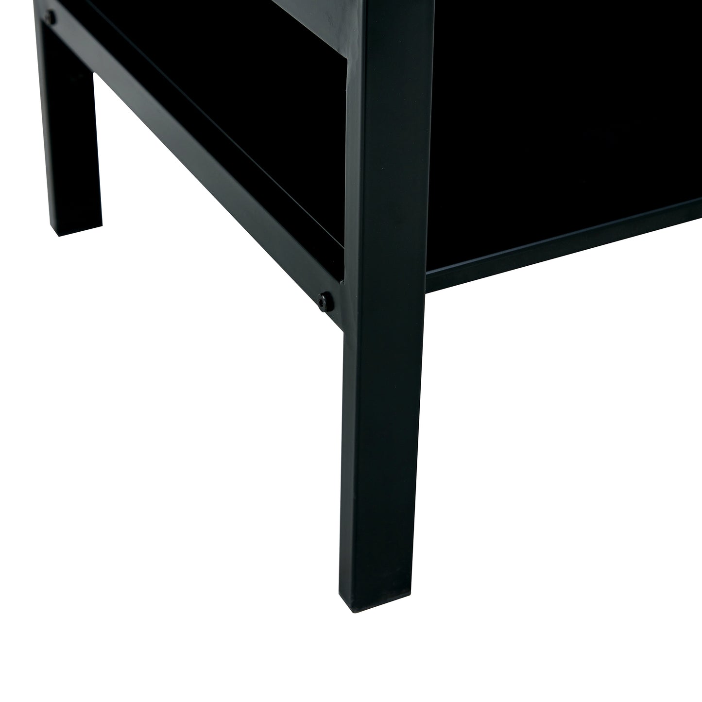 Modern Glass Lift Top Coffee Table with 2-Layer Design for Living Room Black Tempered Glass