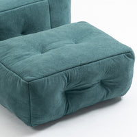 Memory Foam Bean Bag Chair with Ottoman for Adults and Kids, Soft Modern Sofa for Living Room and Bedroom