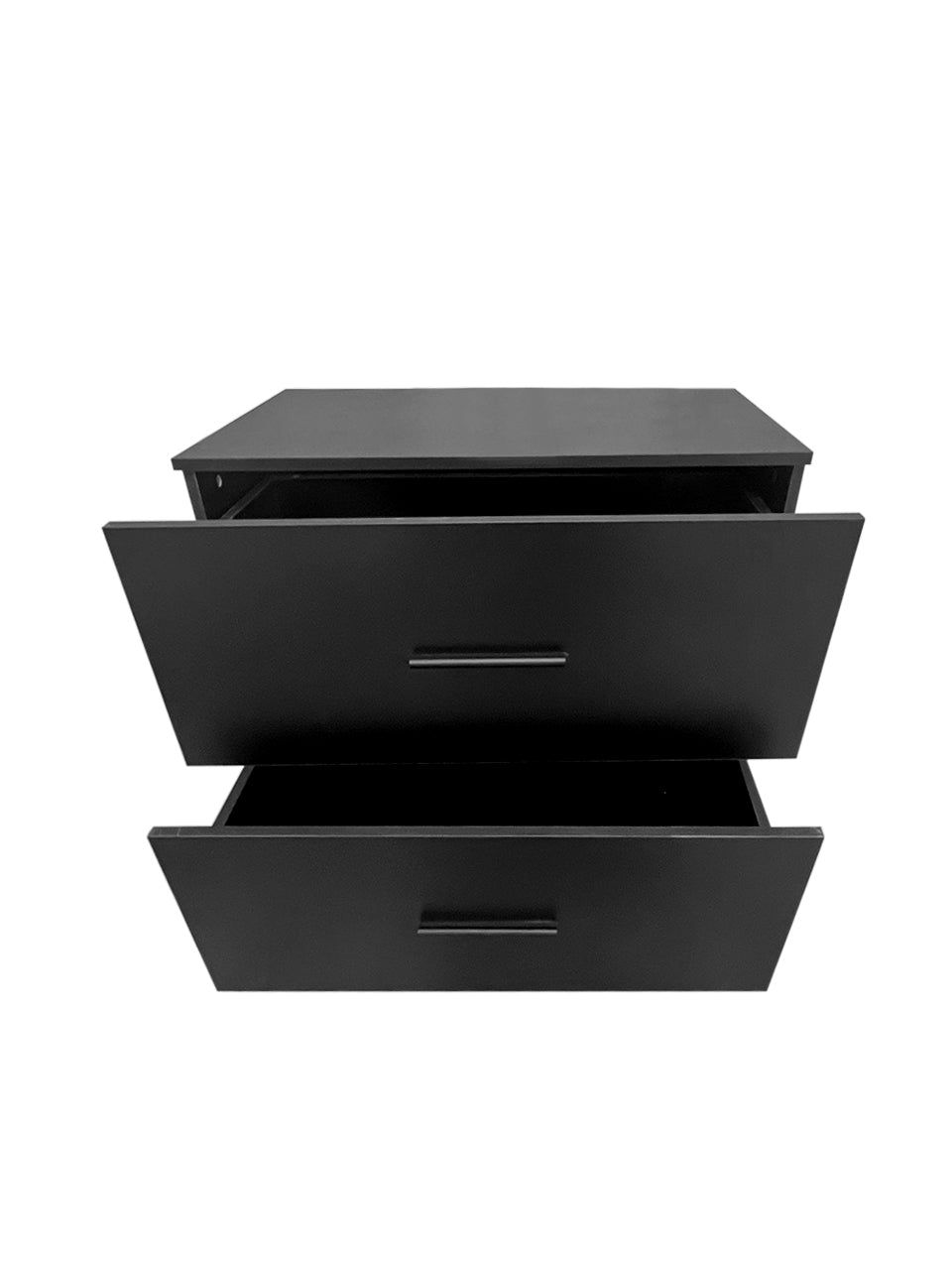 2 Drawer Lateral Filing Cabinet for Home Office Storage Black Metal File Organizer