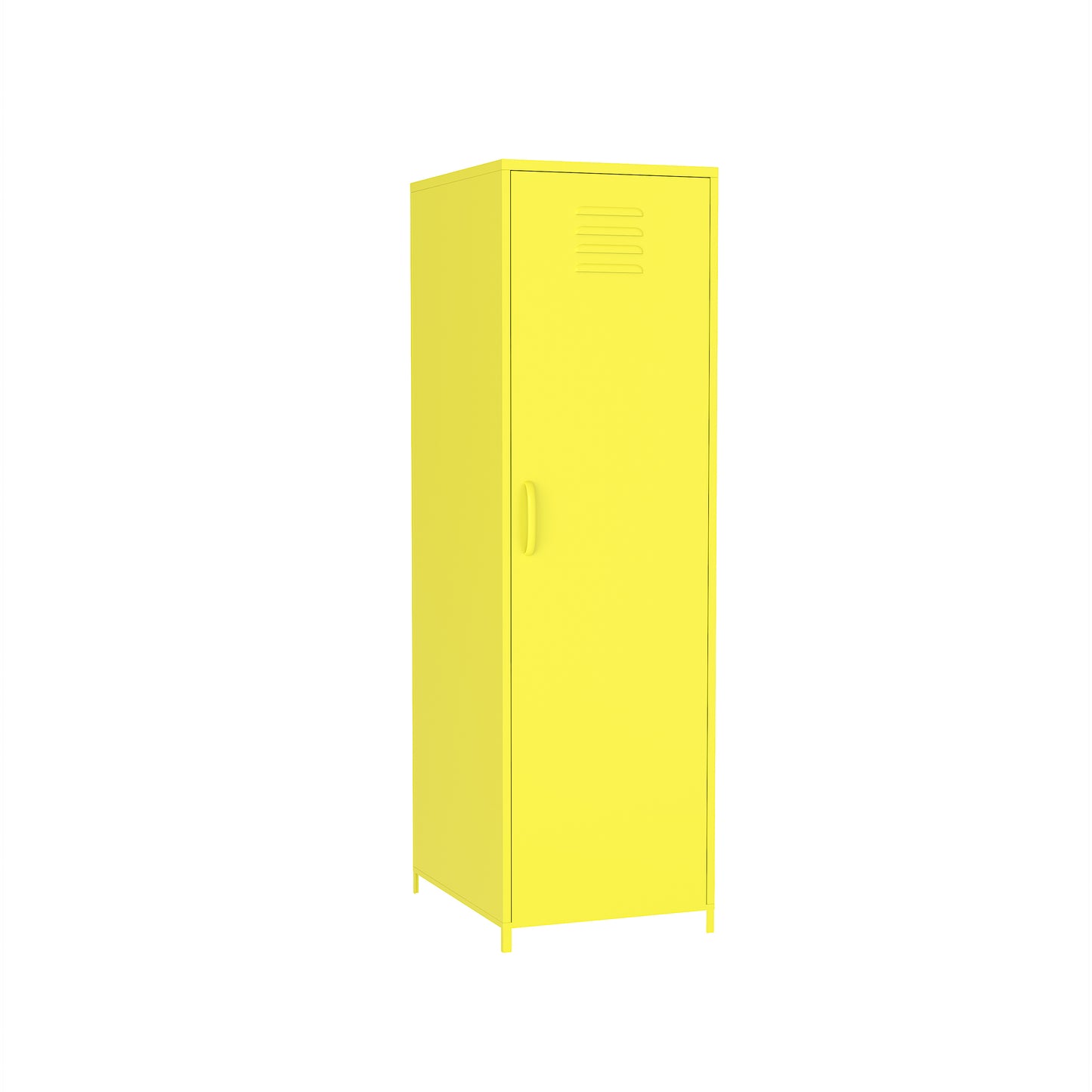 Yellow Steel Storage Cabinet with Single Door for Home Office Organization