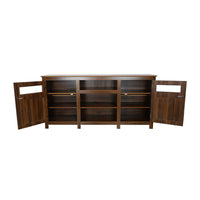 Modern Wooden Living Room Storage Cabinet with Shelves and Display for Kitchen and Dining