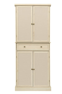 4 Door Storage Cabinet with 1 Drawer and 4 Adjustable Shelves for Home Office Organization