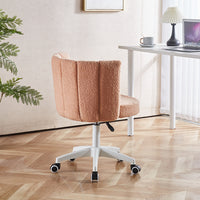 Fluffy Fuzzy Comfortable Makeup Vanity Chair, Swivel Desk Chair