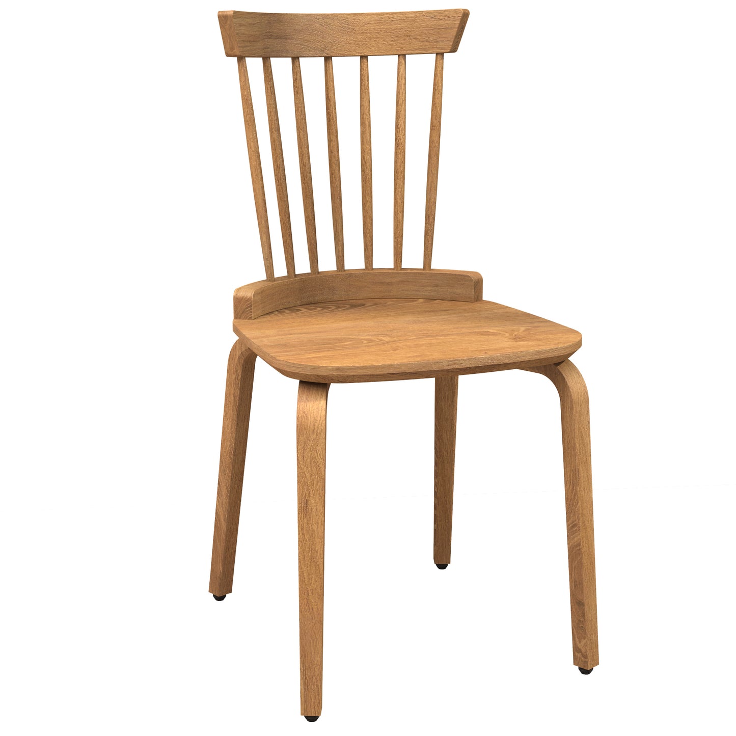 Solid Wood Slat Back Windsor Chair Set of 2 Classic Dining Room Furniture Rustic Home Decor