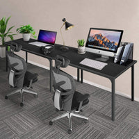 Modern Simple Style Home Office Computer Desk for Working Studying Writing or Gaming Black