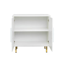 Modern Sideboard Buffet Cabinet with 2 Doors Storage for Living Room Dining Room Entryway White