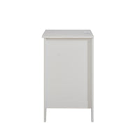 White 3 Drawer Nightstand with Charging Station USB Ports Power Outlets Modern Wooden Bedside Table for Bedrooms