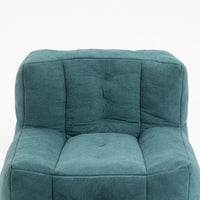 Memory Foam Bean Bag Chair with Ottoman for Adults and Kids, Soft Modern Sofa for Living Room and Bedroom