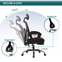 Mesh High Back Ergonomic Office Chair Lumbar Support Pillow Computer Desk Chair