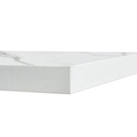 Modern Minimalist Gray Wood Foyer Table MDF Top Stainless Steel Bracket Stylish Entryway Furniture