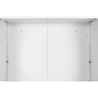 Metal Storage Cabinet with 2 Doors and 2 Adjustable Shelves for Home Office Garage or Gym White