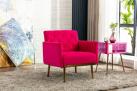 Accent  Chair  ,leisure single sofa  with Rose Golden  feet