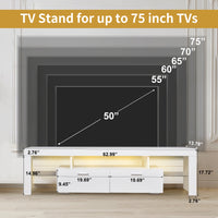 Modern TV Stand With Storage Entertainment Center With Drawer TV Cabinet For Up To 75 Inch For Gaming Living Room Bedroom