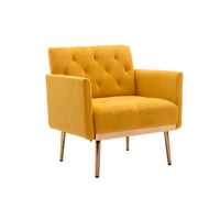 Accent  Chair  ,leisure single sofa  with Rose Golden  feet