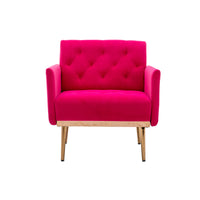 Accent  Chair  ,leisure single sofa  with Rose Golden  feet