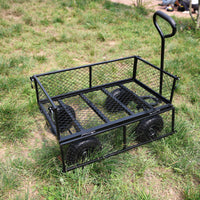 Durable Garden Wagon Cart - Heavy-Duty Transport Truck for Firewood, Supplies, and Outdoor Use - Easy Maneuverability & Versatile Design