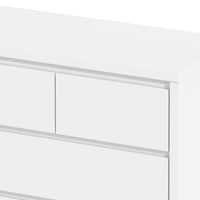 4-Tier 5-Drawer MDF Storage Cabinet for Bedroom Living Room Dining Room Hallways White