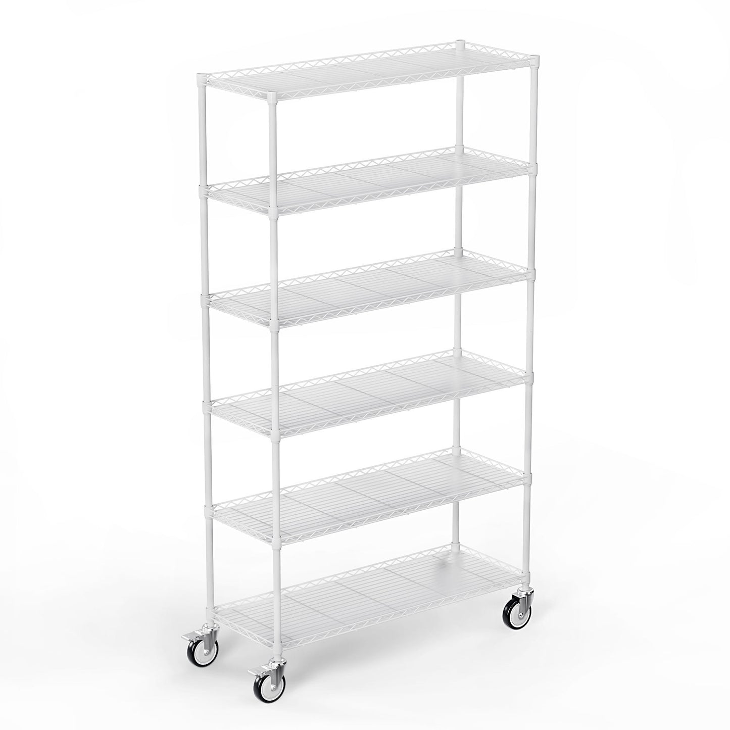 6 Tier Wire Shelving Unit Heavy Duty Storage Rack Adjustable Metal Shelves for Kitchen Garage Office Organization