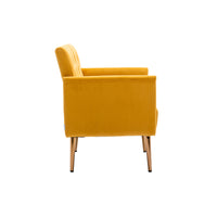 Accent  Chair  ,leisure single sofa  with Rose Golden  feet