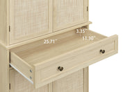 4 Door Storage Cabinet with 1 Drawer and 4 Adjustable Shelves for Home Office Organization