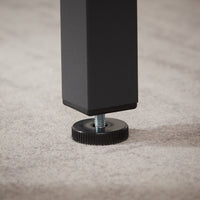 Industrial Rustic Dining Table Set with 2 PU Upholstered Benches for Kitchen and Living Room 43.3L x 23.6W x 29.9H