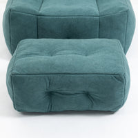 Memory Foam Bean Bag Chair with Ottoman for Adults and Kids, Soft Modern Sofa for Living Room and Bedroom