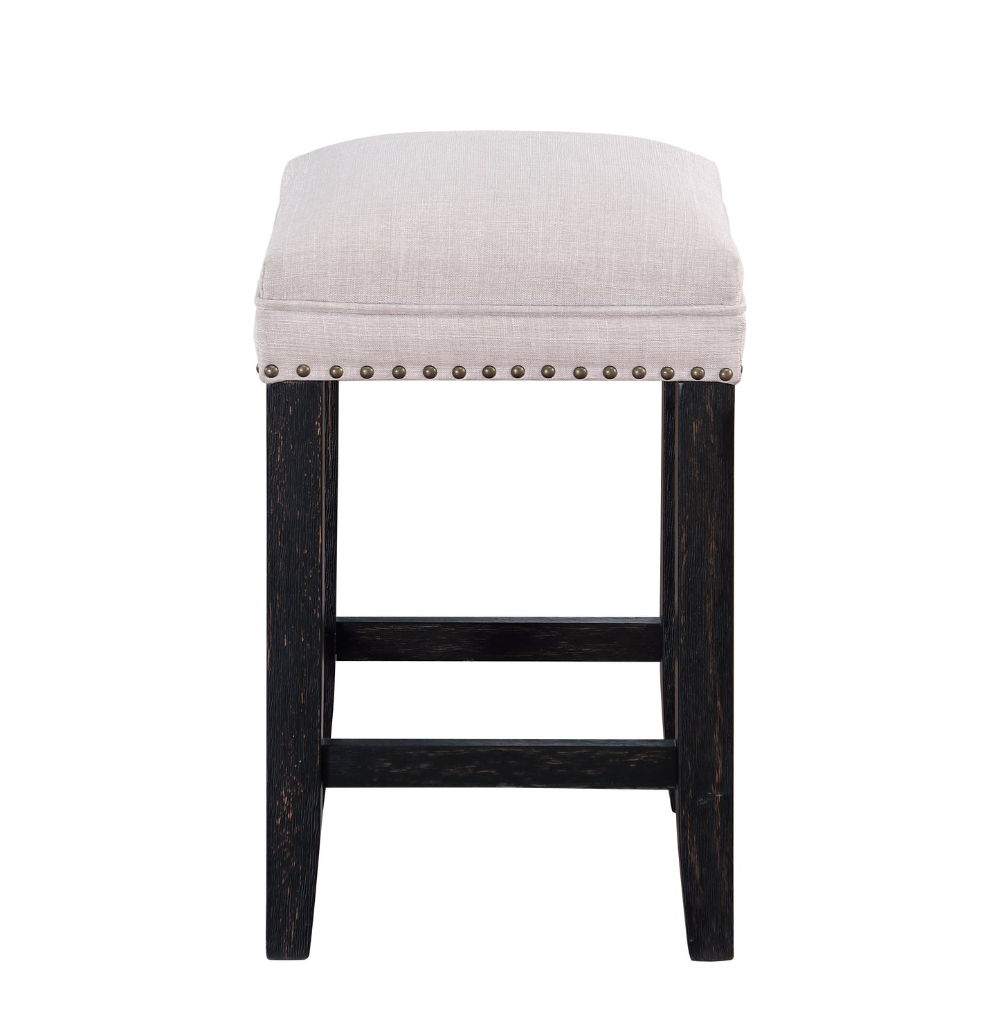 Farmhouse 24in Height Barstools for 34-38in Counter Island Upholstered Stools for Kitchen Dining Room