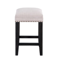 Farmhouse 24in Height Barstools for 34-38in Counter Island Upholstered Stools for Kitchen Dining Room