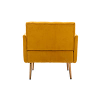 Accent  Chair  ,leisure single sofa  with Rose Golden  feet