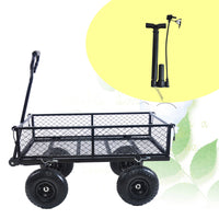 Durable Garden Wagon Cart - Heavy-Duty Transport Truck for Firewood, Supplies, and Outdoor Use - Easy Maneuverability & Versatile Design