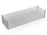 Heavy Duty 6 Tier Wire Shelving Unit 6000 LBS Capacity Adjustable Metal Garage Storage Shelves with Wheels Chrome Finish