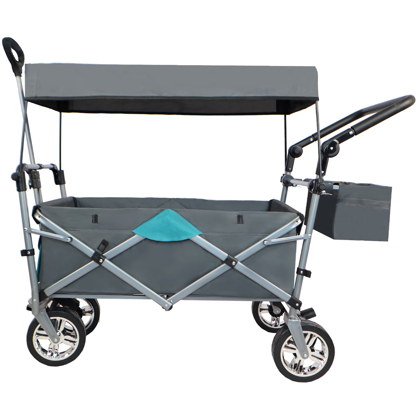 Utility Folding Wagon with Removable Canopy