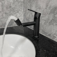 Single Handle Bathroom Vanity Sink Faucet - Modern Waterfall Design, Chrome Finish, Easy Install, Bathroom Accessories