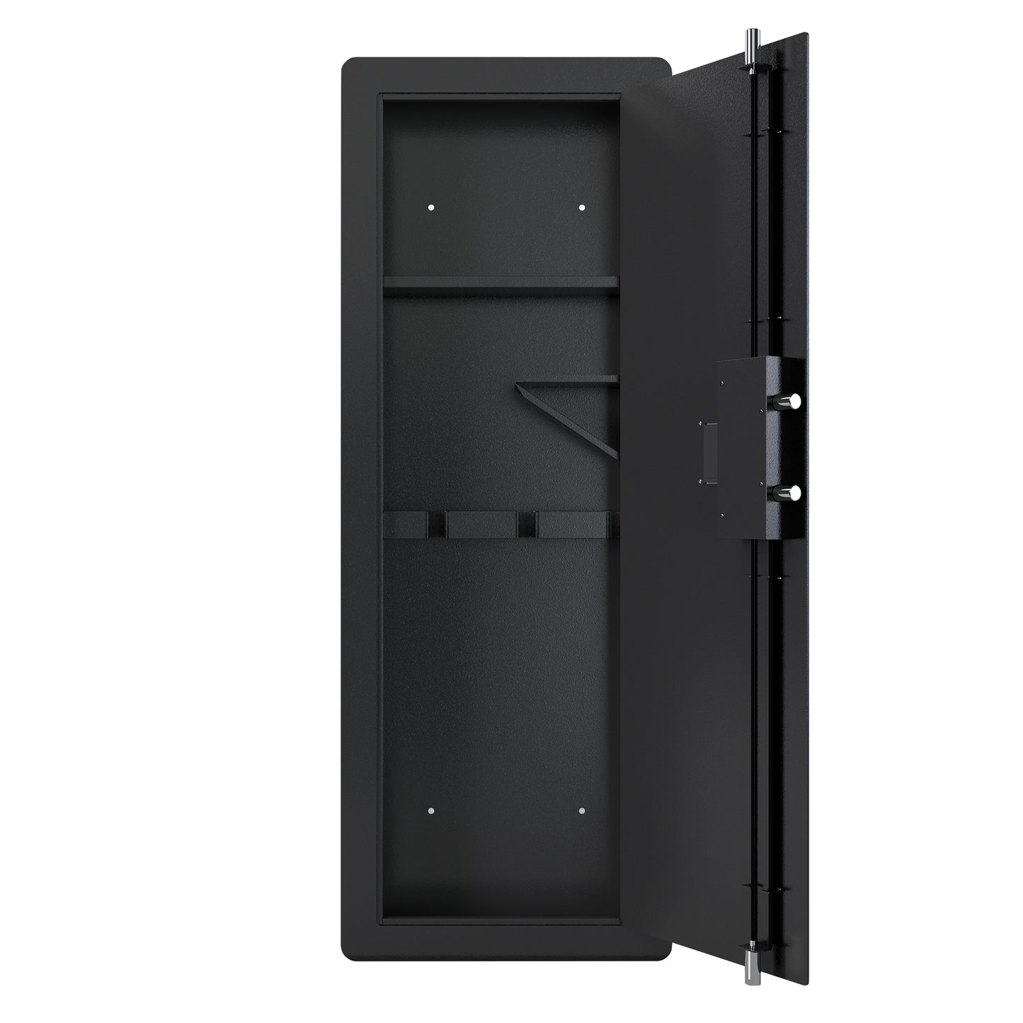 Wall Safe for Home - Quick-Access Rifle Safe Between Studs with Removable Shelf & Digital Keypad - Secure Storage Solution