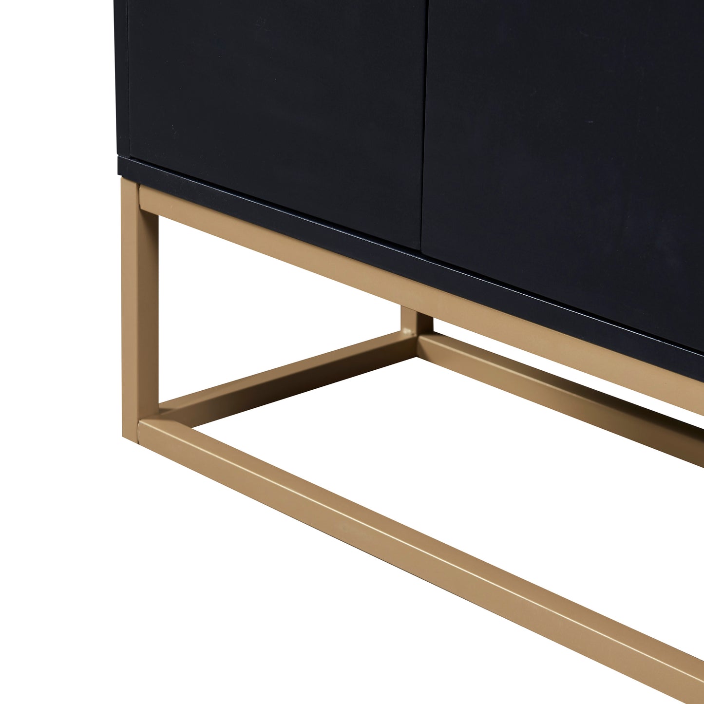 Elegant Modern Sideboard Buffet Cabinet with Ample Storage for Dining Room Entryway Black